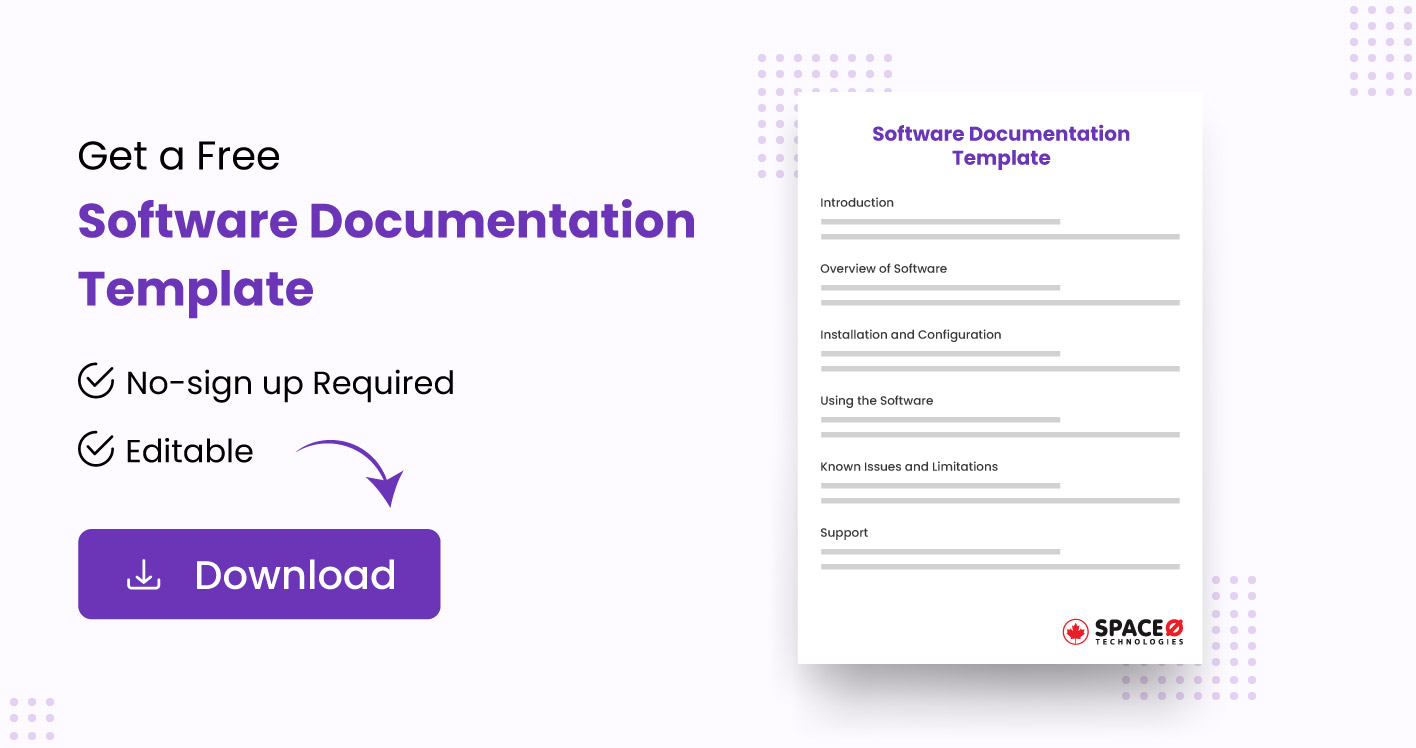 Download Free Software Documentation Template