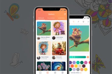 Adult and Kids Colouring App Developed By Space-O